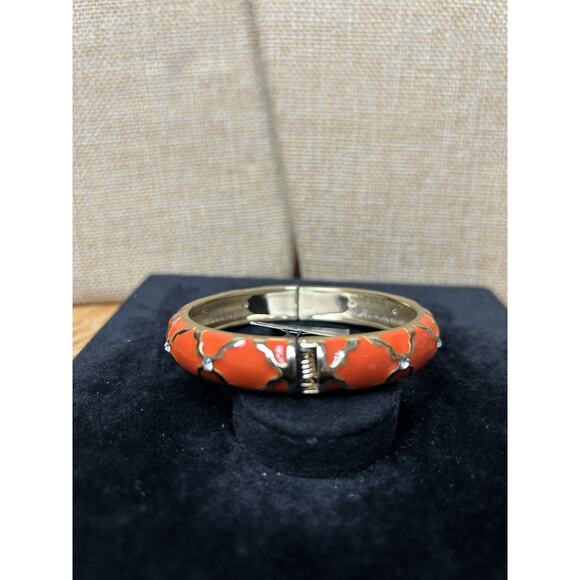 Sequin Nordstrom Multicolor Gold Tone Statement Enamel Bangle Bracelet #549 - Picture 2 of 2